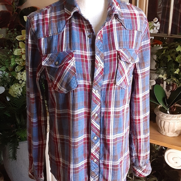 2 / MEN, an American Brand, Cotton,  Western Style Shacket,  Size Medium - Picture 1 of 10